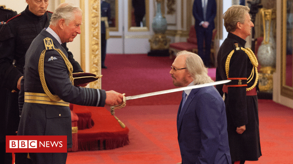 Arise Sir Barry: Bee Gee is knighted - BBC News