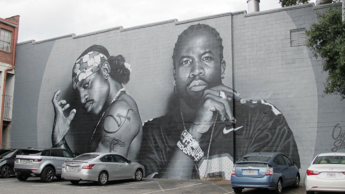 Atlanta pays tribute to the legendary rap duo OutKast with a huge mural - CNN
